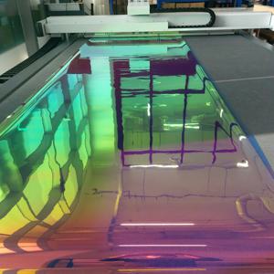 컴퓨터 재단 홀로그램 다이크로익 오로라투명 레인보우필름 시트지 접착식