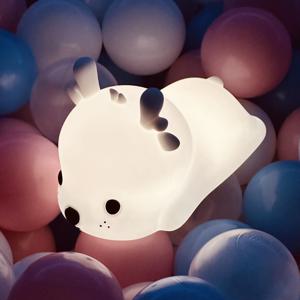 아기사슴 실리콘 무드등 LED 조명 무선 충전식