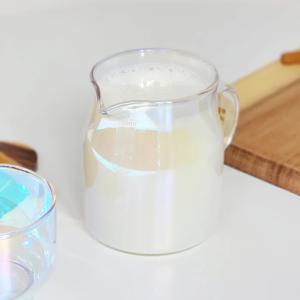 오로라 내열유리 저그 머그잔 홈카페 홀로그램 유리잔 500ml