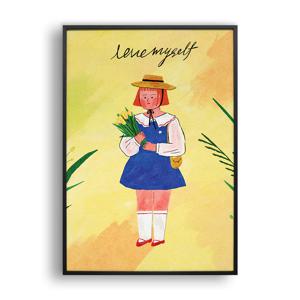 파랑 원피스를 입은 소녀(Art Print)
