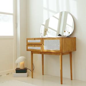 르메르 라탄 수납 화장대 하부장