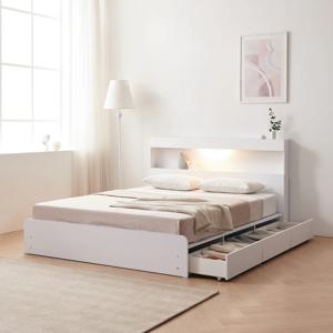 모노 피크 LED 3서랍 수납침대 SS/Q/K 슈퍼싱글 퀸 매트리스 선택