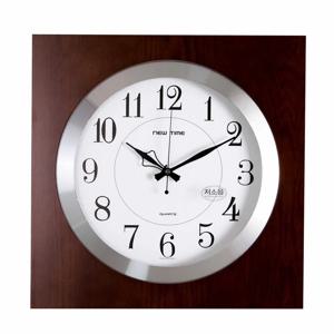 아날로그 우드 사각벽시계 4104