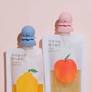 유아 이유식 파우치토퍼 흘림방지 문어캡 2p