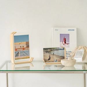 내추럴 우드받침 인테리어 액자 2size