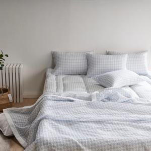 100% 국내제작 시어서커 여름토퍼 체크(Q) 2colors