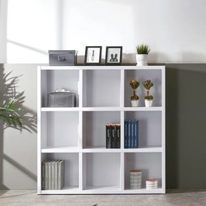 모던 3단 1200 낮은책장 화이트