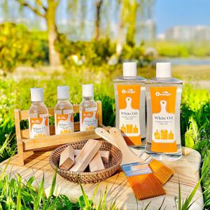 100% 국내 제조 식품등급 미네랄 오일 도마 원목 라탄 목재 관리 세트 500mL