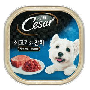 마즈 시저캔 소고기+참치 100g 강아지 습식캔