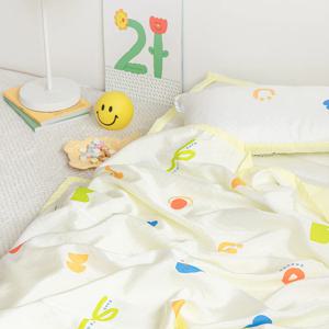 크레용 풍기인견 아사 양면 천연 쿨링 아기 유아 여름이불