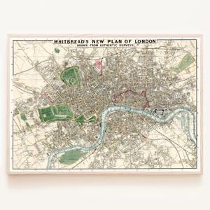 영국 London 런던 지도 빈티지 포스터 유럽 도시 그림 액자