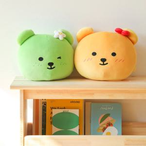 말랑 모찌 젤리 베어 페이스 쿠션 / 등받이 곰 토끼 캐릭터 인형