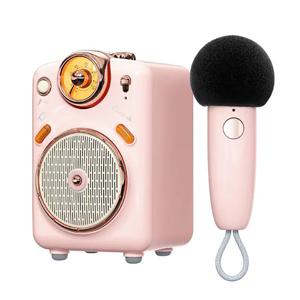 페어리-OK 레트로 블루투스 마이크 스피커 FM라디오