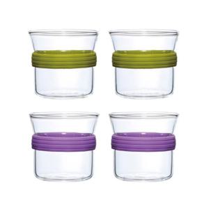 일롱 컬러풀링 글라스컵 2인조 200ml 2종 모음