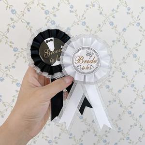 Wedding Ribbon Badge 웨딩리본뱃지