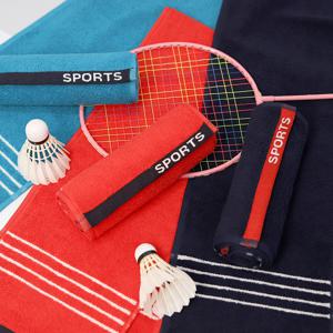 국내생산 순면 100% DTY 멀티 스트라이프 스포츠타올 헬스 운동 수건 3매