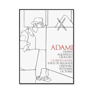 발레리오 아다미 Valerio Adami - GRENOBLE (액자 포함)