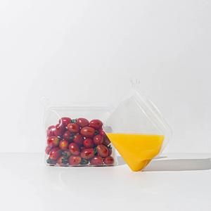 제로웨이스트 실리콘 지퍼백  소분용기 지퍼락 밀폐용기 500ml