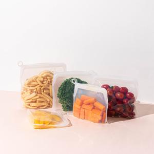 제로웨이스트 실리콘 지퍼백  소분용기 지퍼락 밀폐용기 1500ml