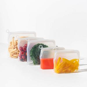 실리콘 지퍼백 소분용기 지퍼락 밀폐용기(500ml+1000ml+1500ml)