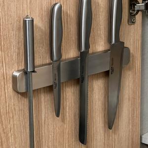 무타공 304 올스텐 주방 싱크대 부엌 칼꽂이 자석 중식도 칼 보관