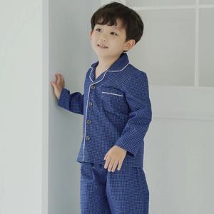 남아잠옷 톰체크 순면 긴팔 파자마 실내복 유아동 주니어 상하세트