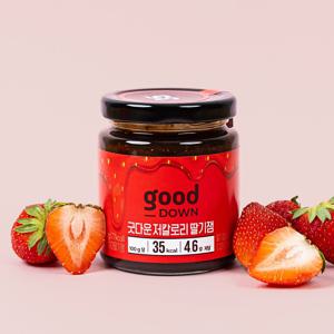 굿다운 1/9 저칼로리 저당 치아딸기잼 220g, 2병