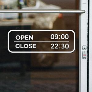 매장용 오픈클로즈 영업시간 안내 데코 인테리어 스티커 24시 TYPE 옵션6