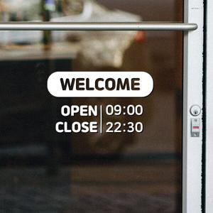 매장용 오픈클로즈 영업시간 안내 데코 인테리어 스티커 24시 TYPE 옵션9