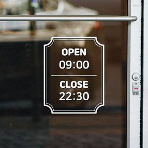 매장용 오픈클로즈 영업시간 안내 데코 인테리어 스티커 24시 TYPE 옵션15
