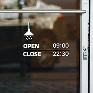 매장용 오픈클로즈 영업시간 안내 데코 인테리어 스티커 24시 TYPE 옵션17