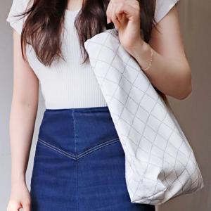국내제작 모먼트 데일리 에코백 쿠잉 체크 3size