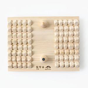 힐링숲 편백나무 발지압판 4030 ( 마사지 혈점자극 매트 지압보드 부모님 효도 선물 )