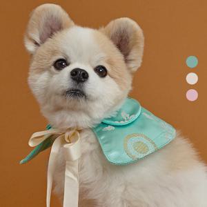 강아지 명절 설날 리본끈 한복 케이프 (DG041)