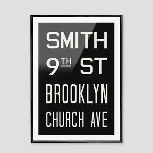NYC 서브웨이 사인 포스터 (SMITH) - A4 A3 A2 50X70