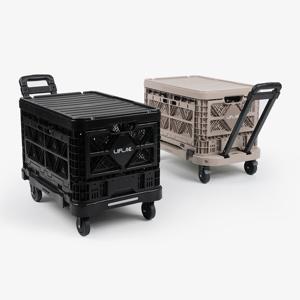 폴딩박스 카트 세트(카트1 + 폴딩박스1 + 플라스틱 캡1)