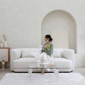 블프초특가_TONE 3인 패브릭 부클레 소파