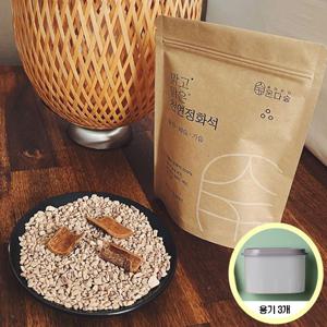 천연 반영구 국내산 자연기화식 가습기 가습제 탈취제 제습제 정화석 1kg+용기3개