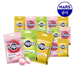 이클립스 쿨링 소프트 캔디 45g 3종 12개(리치향/ 청포도향/ 레몬민트향)