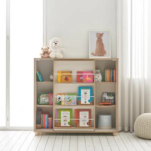그로우키즈 1200 슬라이딩 책장(원목 발)