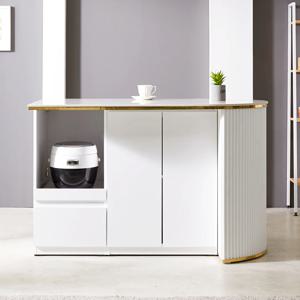 다즐 1300 C형 세라믹 아일랜드식탁 템바보드 홈바 테이블 조리대 렌지대 밥솥장