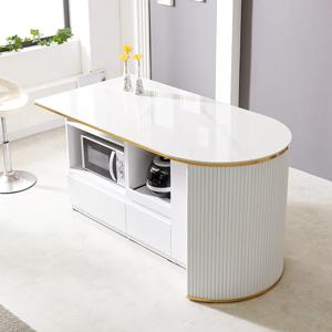 다즐 1600 A형 세라믹 아일랜드식탁 템바보드 홈바 테이블 조리대 렌지대 밥솥장