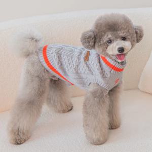 강아지 겨울 실내 실외 옷 꽈배기 니트