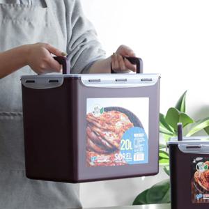 비스프리 김치통 김장 파 김치 밀폐 용기 냉장고 플라스틱 보관통 대형 20L