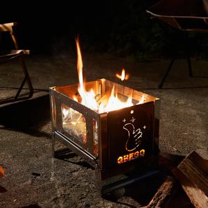 사각 캠핑화로대 숯불 장작 그릴 바베큐 꼬치구이 불멍(전용가방,오덕증정)