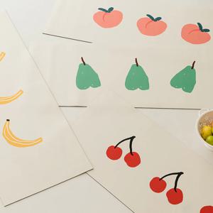 1초 물기흡수 빨아쓰는 폭신폭신 규조토 발매트 주방매트 과일 3size 4colors