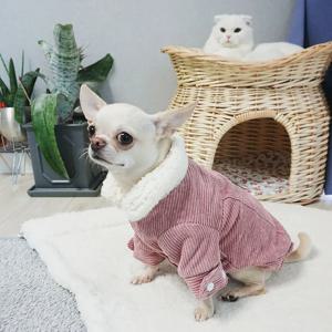강아지패딩 골덴점퍼 강아지겨울옷