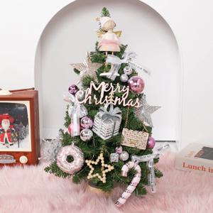 크리스마스 미니트리 완제품 풀세트 LED 티타니아 샤를 몬타나 60cm 장식