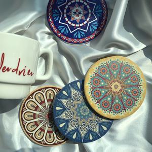 카펫 감성 규조토 티코스터 컵받침 물흡수