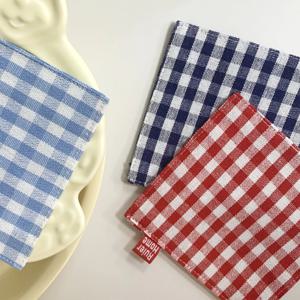 핸드메이드 감성 체크 티 코스터 컵받침 물흡수 커피잔 홈카페 컵받침